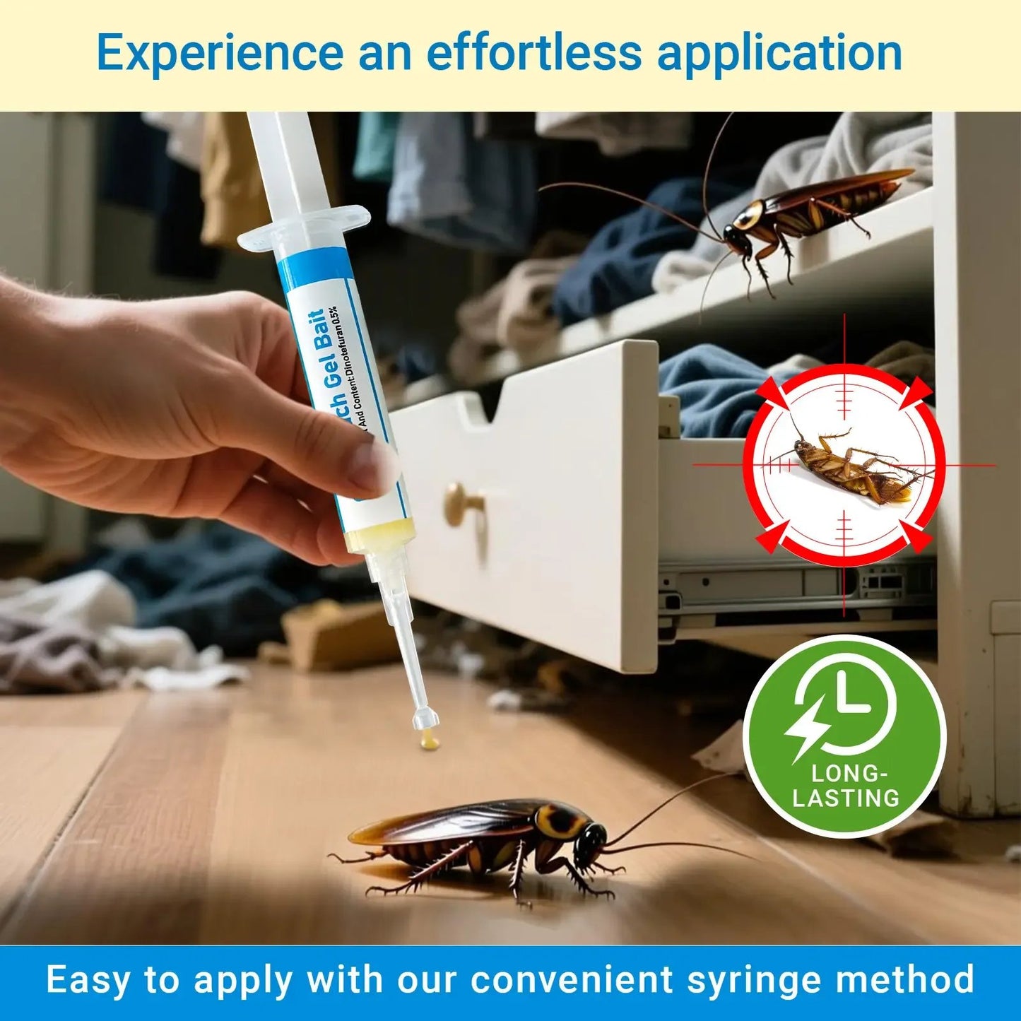 💖Hot 30% OFF🌹🚫 2-Pack Cockroach Gel Bait Syringes