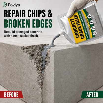 🏠 Waterproof Concrete Crack Filler for Indoor & Outdoor Use