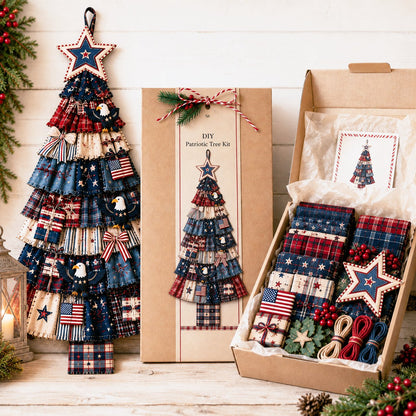 🔥😍Beginner-Friendly DIY Oversized Patchwork Christmas Tree Door Hanging Kit | Complete Kit with All Tools & Step-by-Step Guide Included 💕🎄