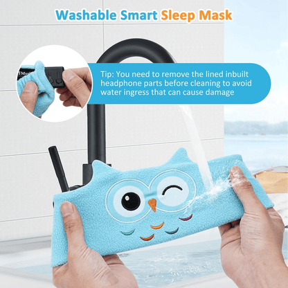 🔥HOT SALE 49% OFF🧒🎧Kids Bluetooth Sleep Mask Headband – 😴✨Super Soft Fleece With Thin Wireless Music Speakers for Travel Nap Bedtime