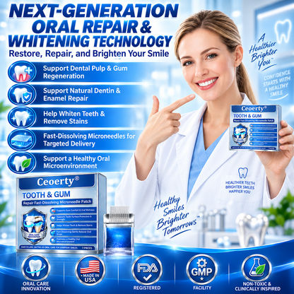 Tooth & Gum Care Fast-Dissolving Microneedle Patch