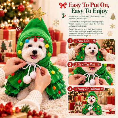 😱 "Don't let a SMALL DOG MOM see this..." 🥺🎄🐶 Christmas Tree Dog Cloak!