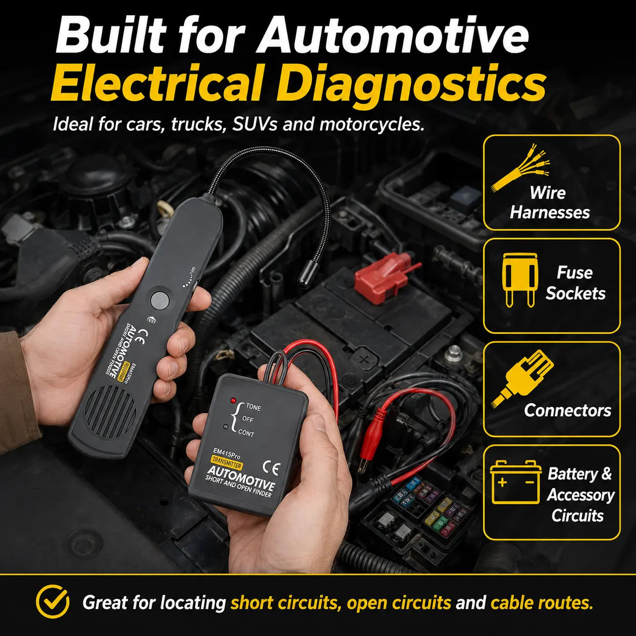 🔥Electrical open and short circuit detector for cars