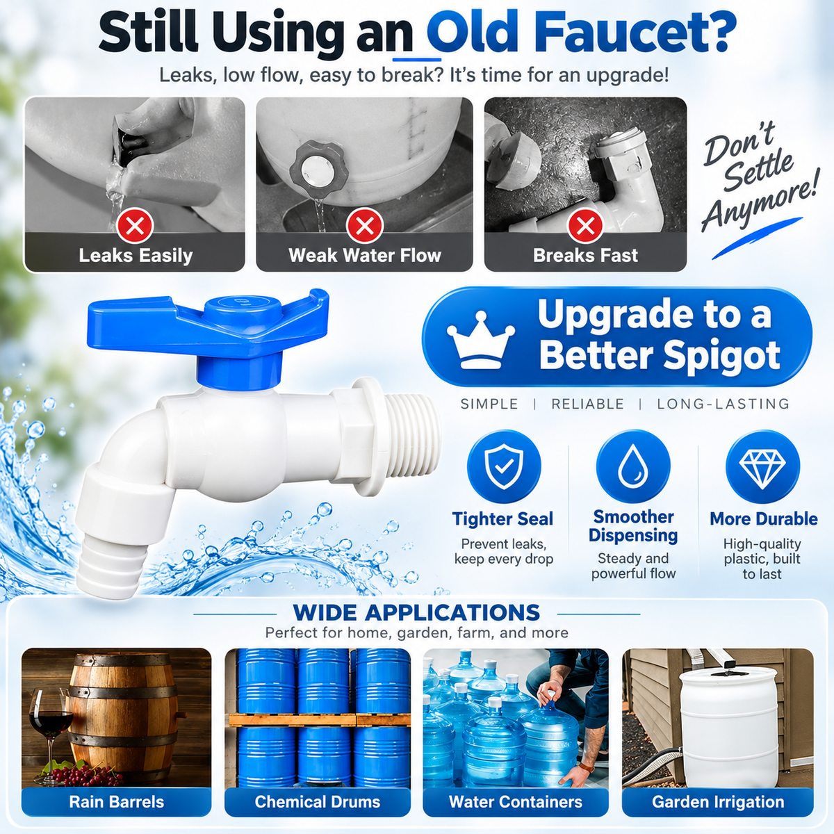 ⏳Time-Limited Special⏰Versatile Use — Rain Barrels, Aquariums & Hydroponics