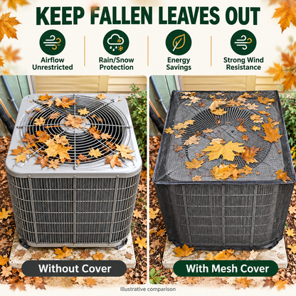 🌿 Breathable Outdoor AC Mesh Cover – Dust & Debris Protection
