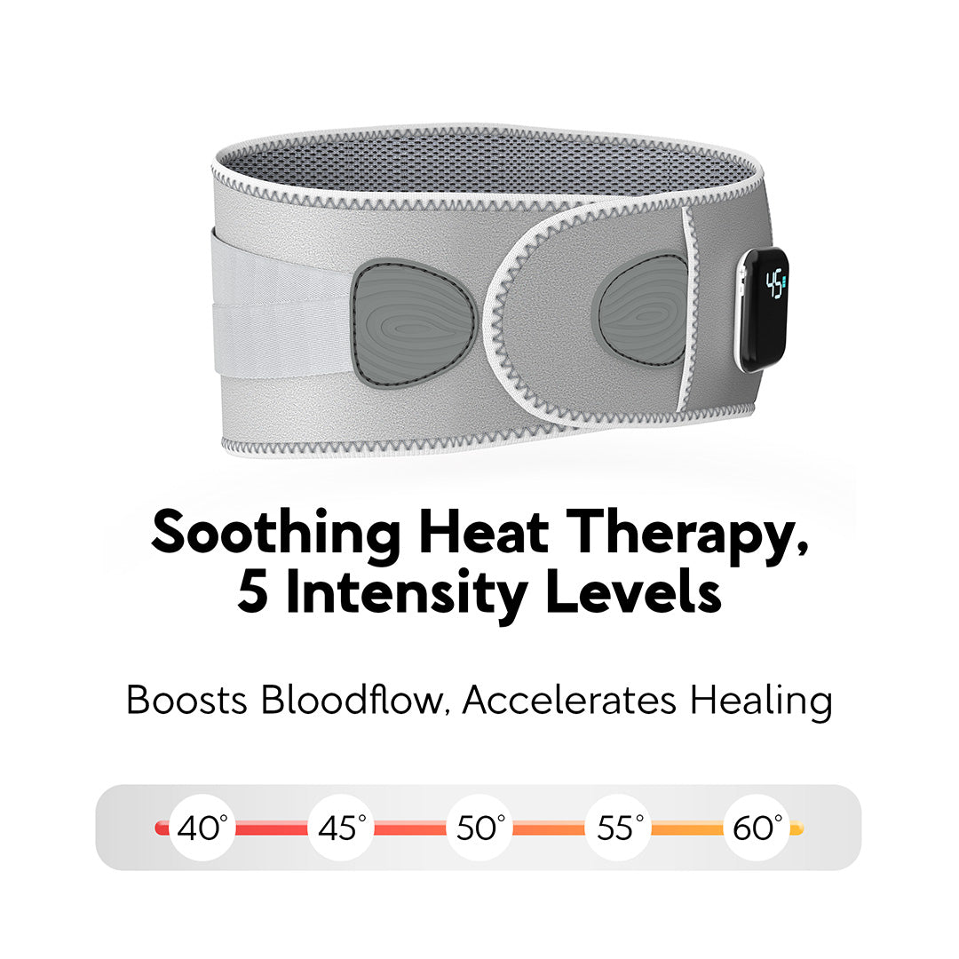 4-in-1 Cordless Lumbar Decompression Belt with Red Light Therapy & Heat