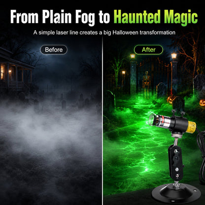 Halloween Green Laser Fog Projector for Swamp Effect