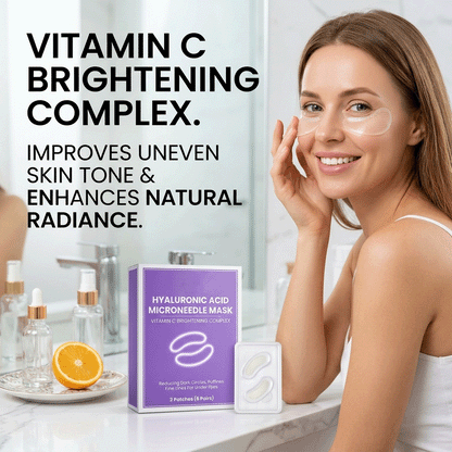 👁️👁️ WAKE UP LOOKING YEARS YOUNGER Hyaluronic Acid Microneedle Eye Mask