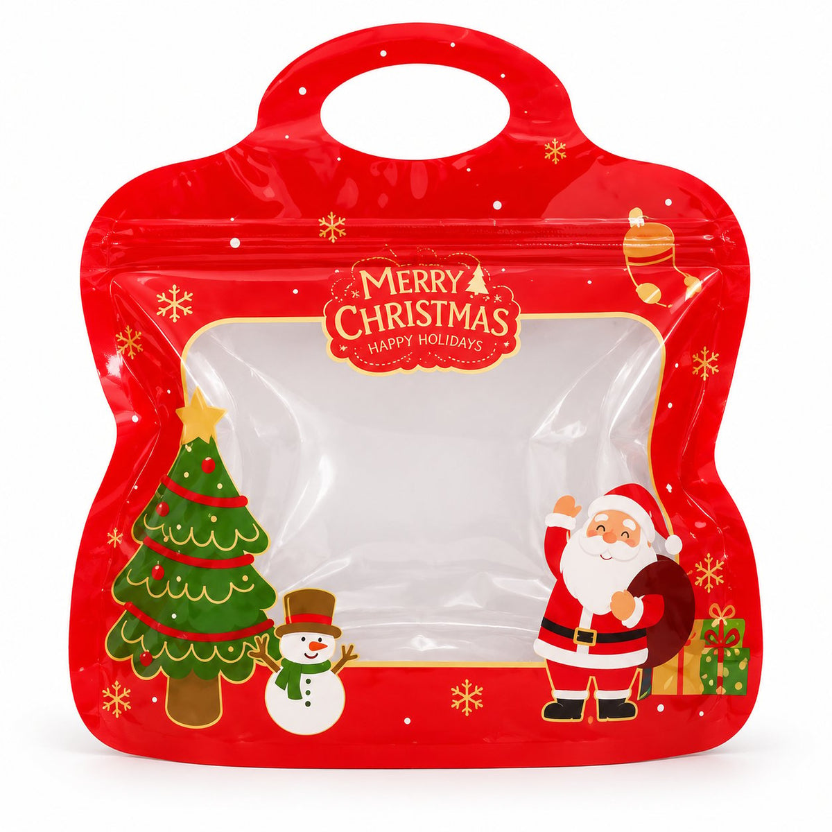 🎄Christmas Self-Sealing Treat Bags – Cute Gift Bags for Cookies & Candy
