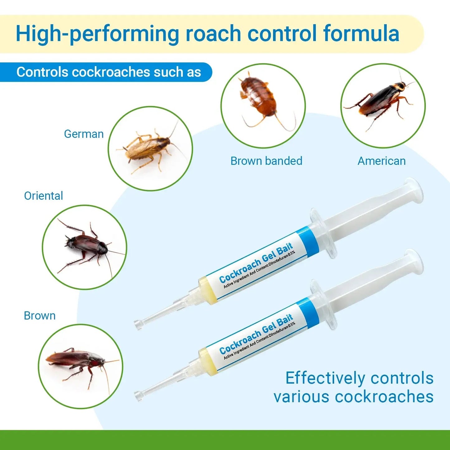 💖Hot 30% OFF🌹🚫 2-Pack Cockroach Gel Bait Syringes