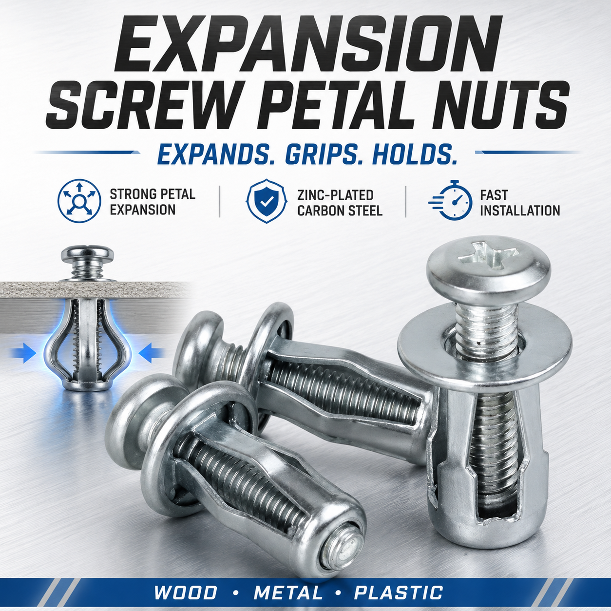 🔥Expansion Screw Petal Nuts