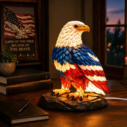 🔥 Limited Edition 🎁 - U.S. 250th Eagle Stained Glass Wall Lamp