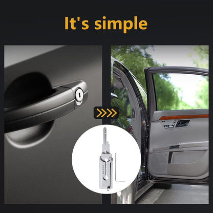 Stainless Steel Key Decoder - Professional Locksmith Tool