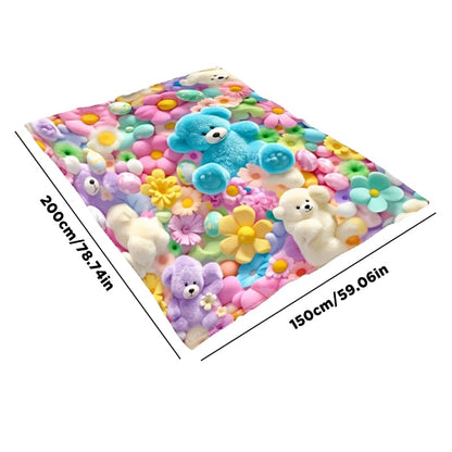Cute Plush 3D Children's Throw Blanket