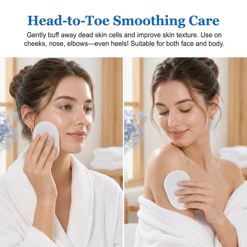 Body Exfoliating Scrub Pads For Bumpy Flaky Skin 8 Pack