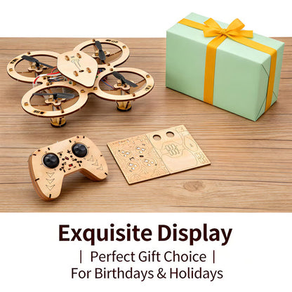 🎁🔥🧩 DIY Wooden Drone Building Kit 🚁