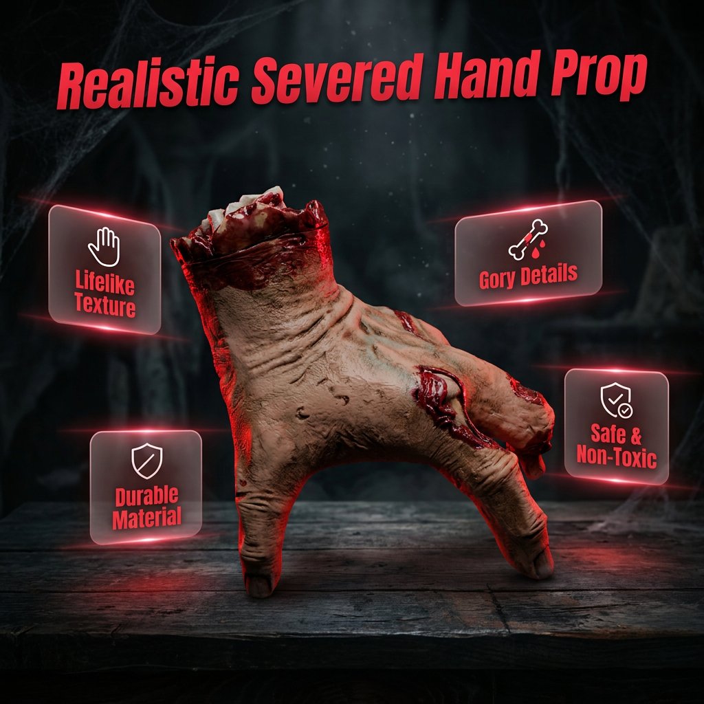 Latex Crawling Hand Decoration | Battery Operated Motion & Sound