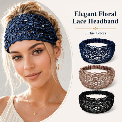 👑 The "Instant Glamour" Hollow Pearl Headband | Volumizing Floral Hair Crown