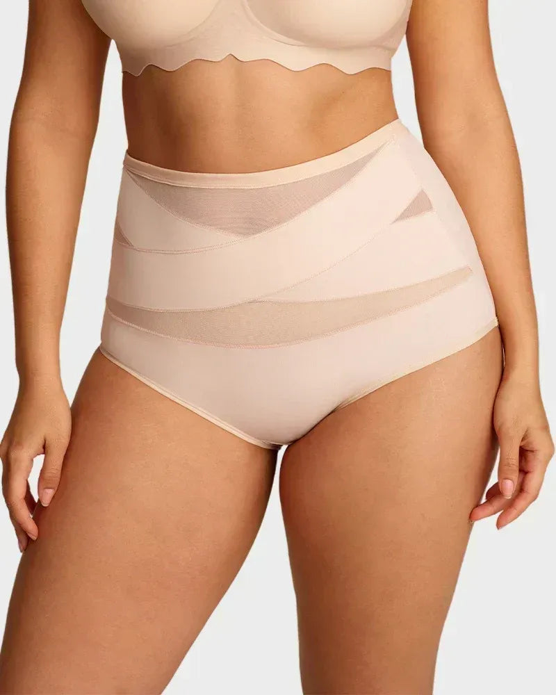 💟Plus-Size High-Waist Cross Tummy Control Panties🩲