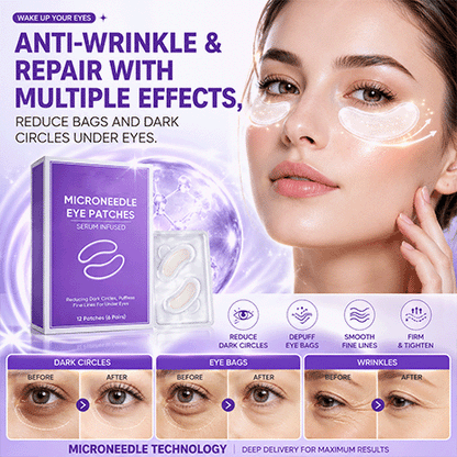 👁️👁️ WAKE UP LOOKING YEARS YOUNGER Hyaluronic Acid Microneedle Eye Mask