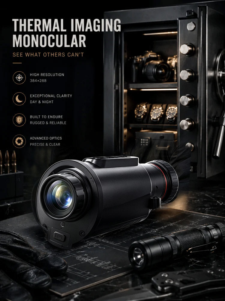 🌙 AI15 Thermal Imaging Monocular – 384×288 Resolution, 8000m Range, 10-Hour Battery