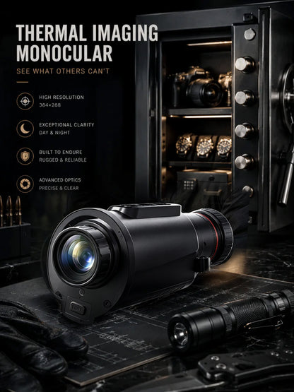 🌙 AI15 Thermal Imaging Monocular – 384×288 Resolution, 8000m Range, 10-Hour Battery