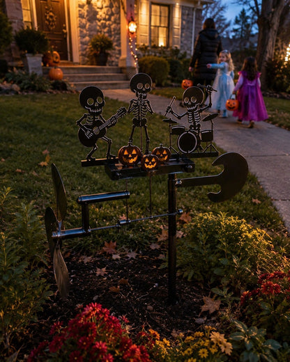 Halloween Skeleton Band Kinetic Wind Spinner