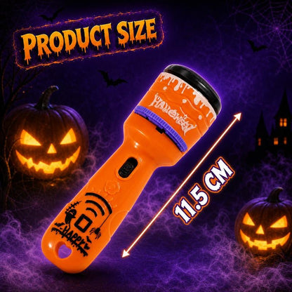 🎃👻Kids Halloween Christmas Projection Flashlight Toy – Create Magical Bedtime Stories With 24 Festive Light Slides