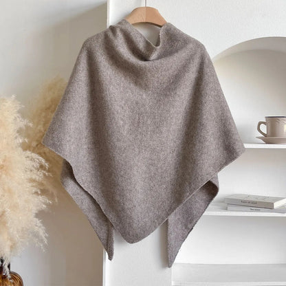 Women's Soft Cashmere Scarf – Cozy Solid-Color Shawl for Everyday Wear