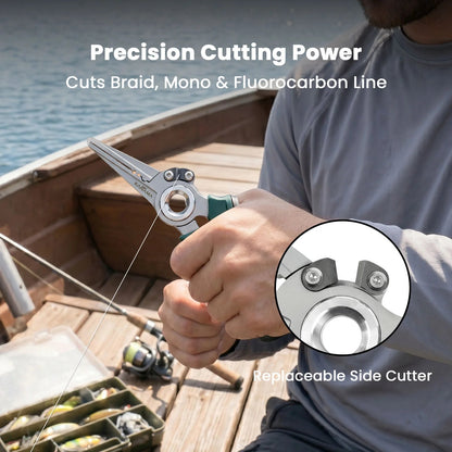 100% Saltwater Rustproof 17-4 PH Aerospace Steel Fishing Pliers – Last Lifetime Heavy-Duty Angling Multi-Tool