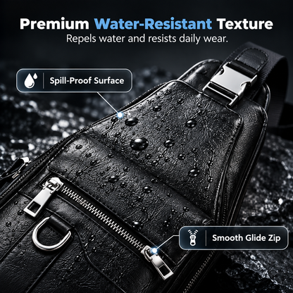 !🧳The Mercer Retro Sling Bag – Water-Resistant, Intelligent Storage & Ergonomic Comfort