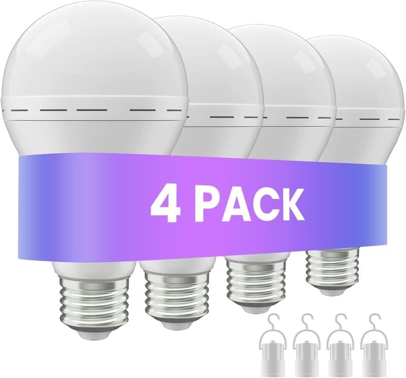💡 Never Be Left in the Dark ⚡ Rechargeable Emergency Light Bulbs - Bright, Reliable & Versatile 🔋
