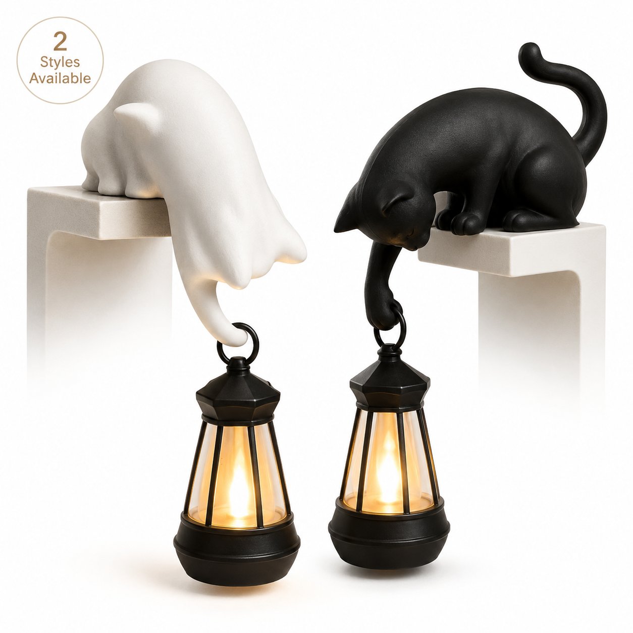 Cat-themed Bookshelf Light