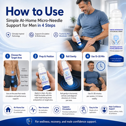0.05mm Target-Infusion Micro-Needle Roller — Restores Tissue Health, Enhances Rigidity & Stamina, Relieves Muscle & Joint Discomfort