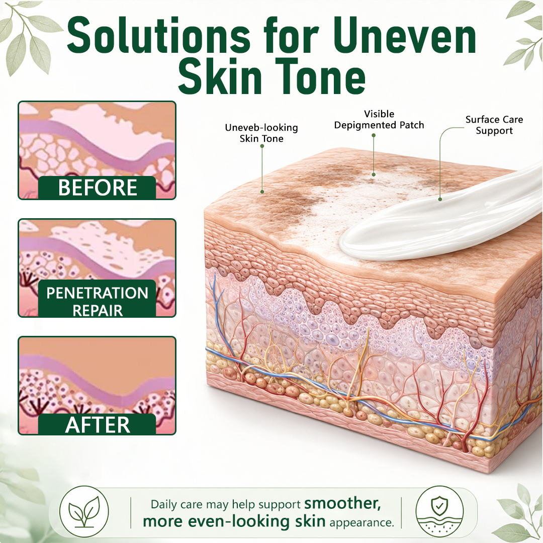 Herbal Vitiligo Cream&Bring Your Natural Skin Tone Back in 7 Days.