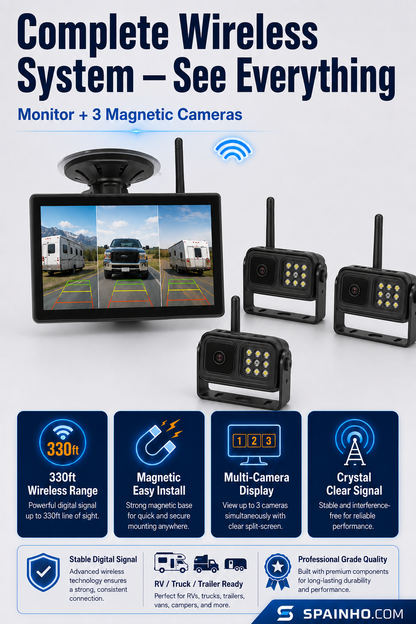 🔥Wireless rear camera system in 1080p H