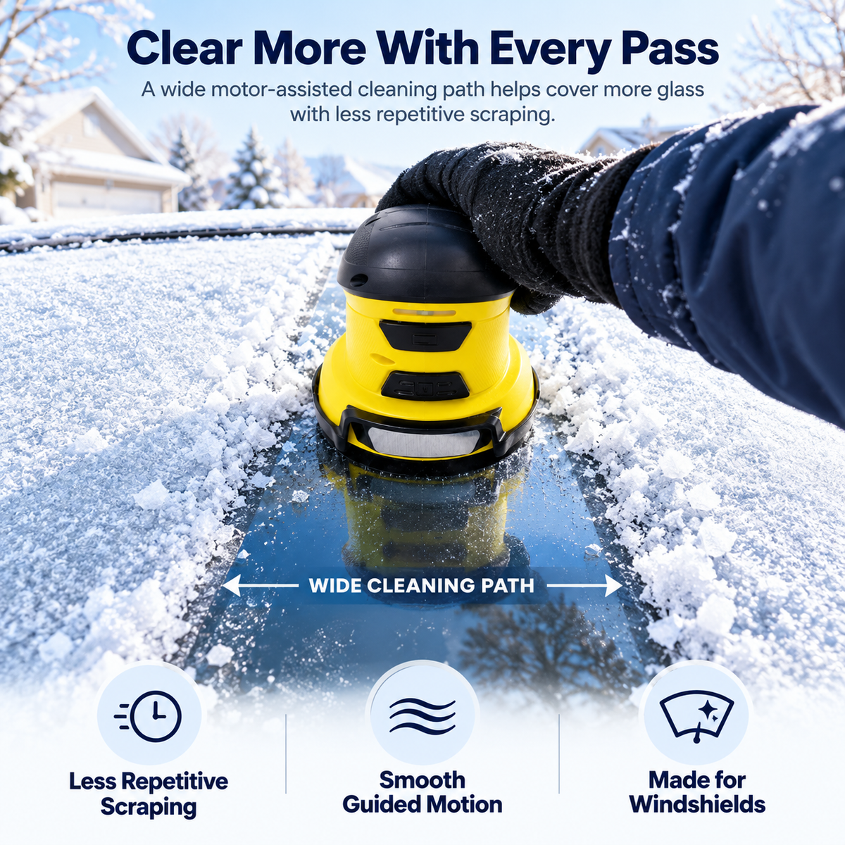 ❄️Portable USB Rechargeable Snow Scraper | Mini Electric Snow Remover