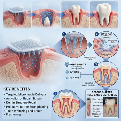 Tooth & Gum Care Fast-Dissolving Microneedle Patch