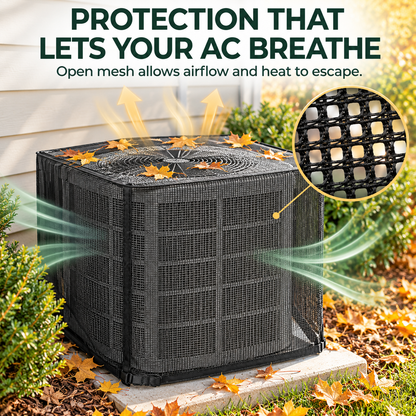 🌿 Breathable Outdoor AC Mesh Cover – Dust & Debris Protection