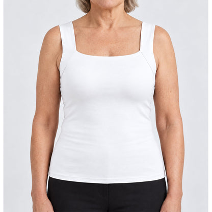 U-Neck Built-In Bra Shaping Tank Top