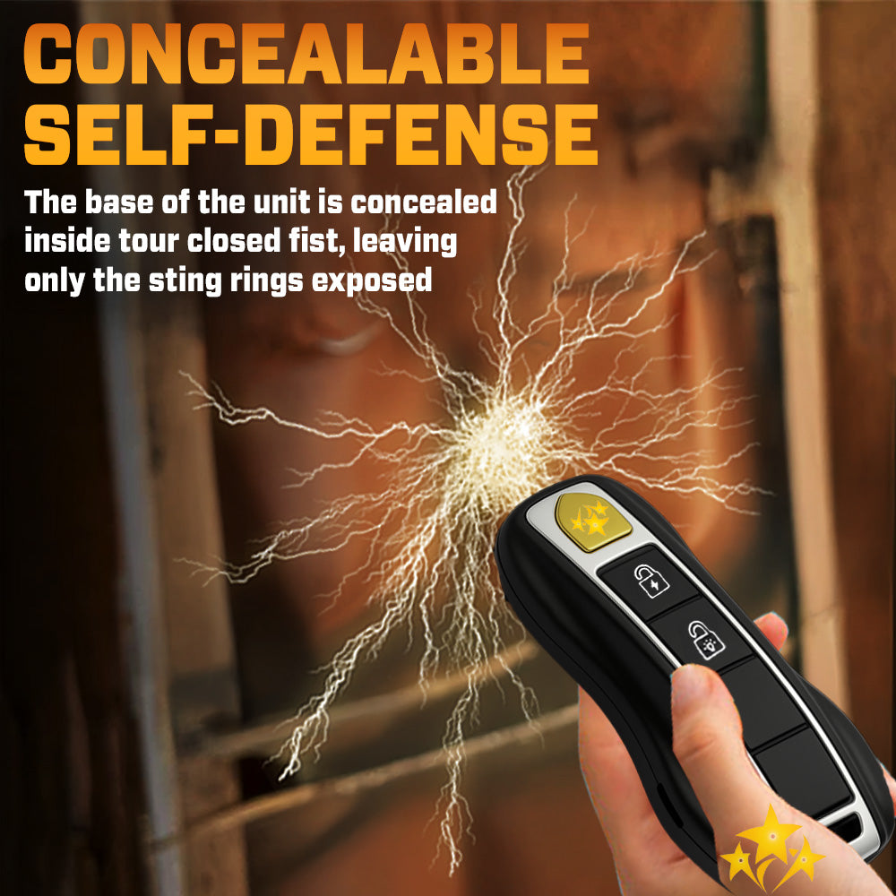 🔥 VOLTAX V57 Hi-Tech Stun Flashlight Car Key ⚡ Smart Defense - Stay Safe