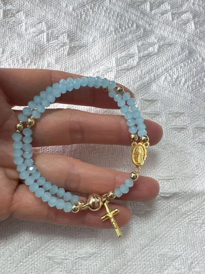 🔥🔥 ✝️Handcrafted rosary bracelets -  A Warm Companion for Your Faith Journey📿