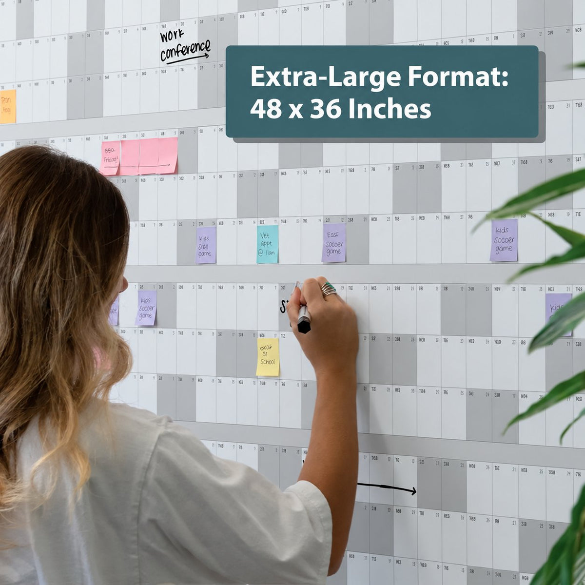 📅Own the Year 2027 GIANT Wall Calendar - Flexible Dry-Erase Material ✍️Design Your Amazing Year!🏃