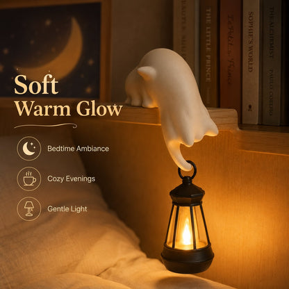 Cat-themed Bookshelf Light