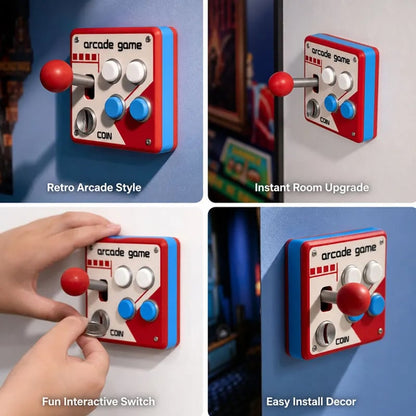 🎁Only $16.99 This Week🕹️ Retro Arcade Game Wall Switch Panel