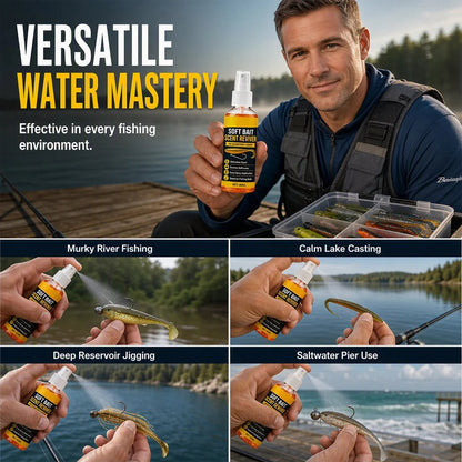 Soft Bait Scent Spray – Instant Fish-Attracting Reviver
