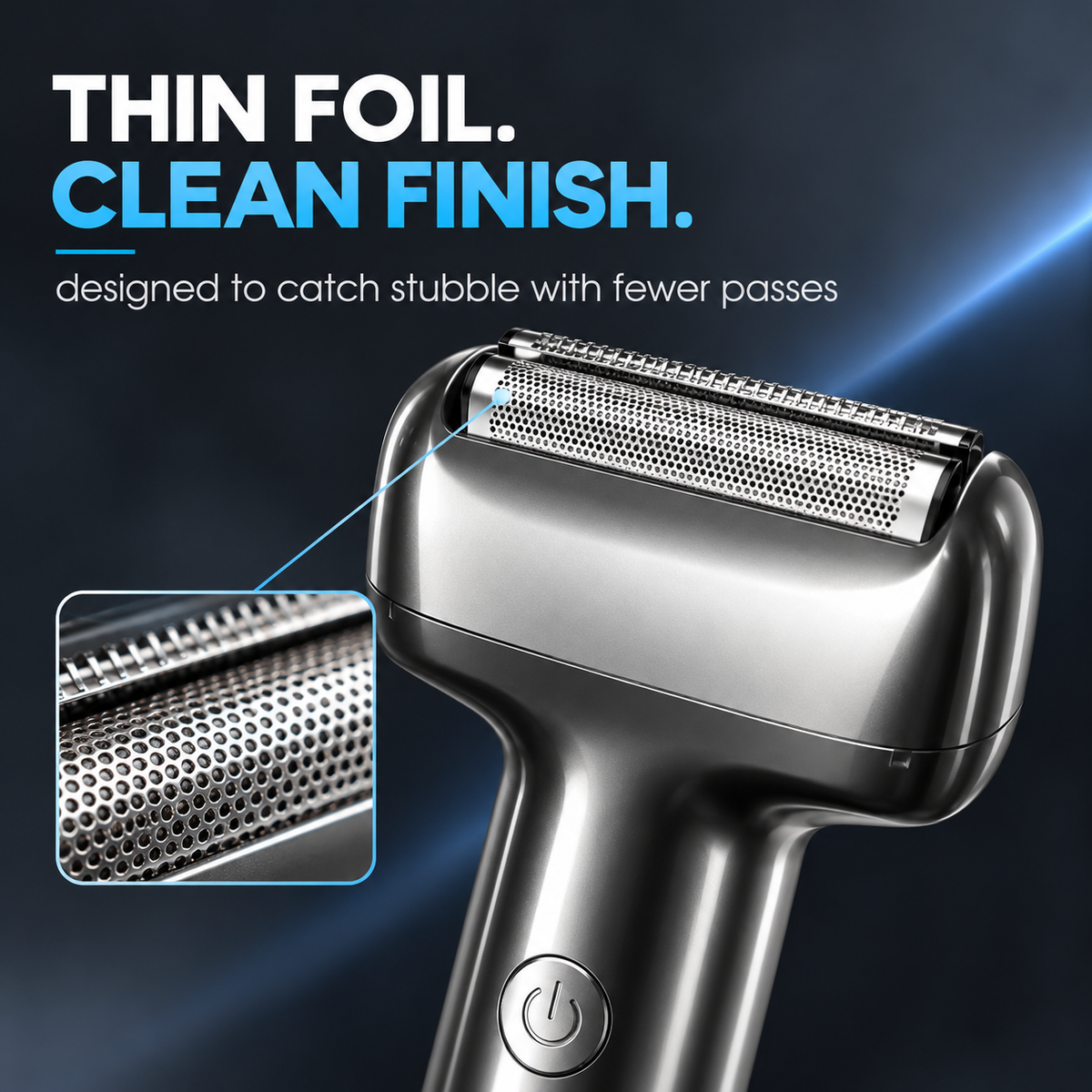 Men's Rechargeable Foil Electric Shaver – Wet & Dry Cordless Razor