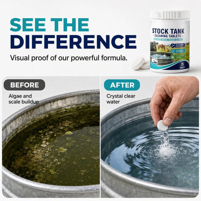Fast-Dissolving Livestock Water Tank Cleaning Tablets