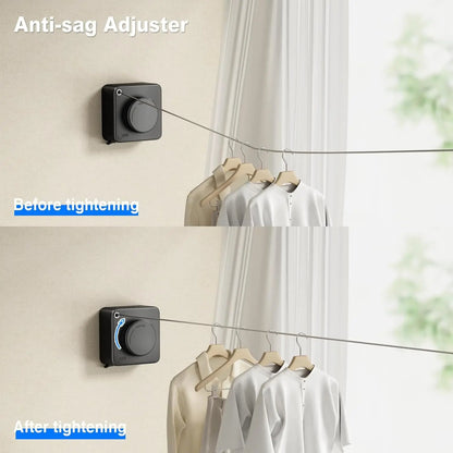 Adjustable Retractable Laundry Drying Rack