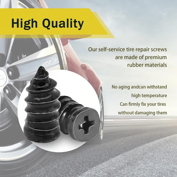 🔩60PCS Tire Repair Rubber Nails Kit with 2 Sizes